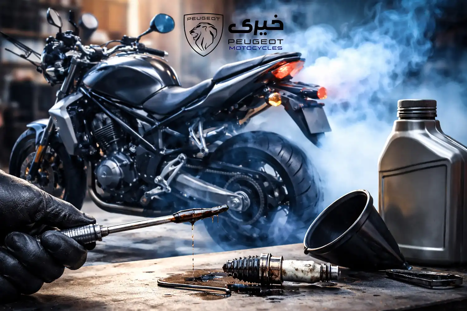 از کجا بفهمیم موتورسیکلت روغن سوزی دارد؟